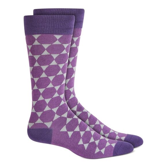ALFATECH BY ALFANI Other - ALFATECH BY ALFANI Mens Purple Rayon Moisture Wicking Casual Crew Socks 7-12